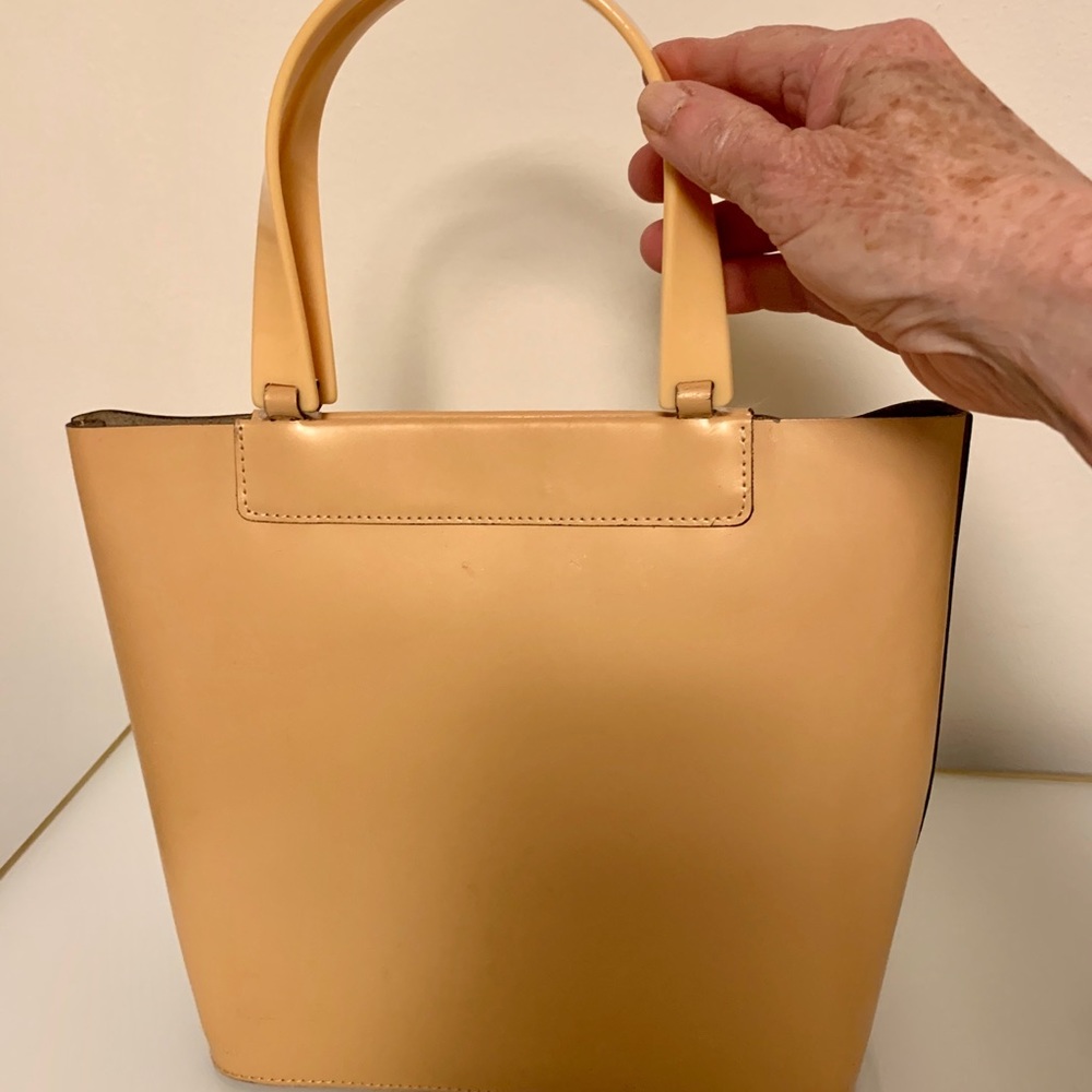 Yellow leather Lamarthe Portofino top handle bag